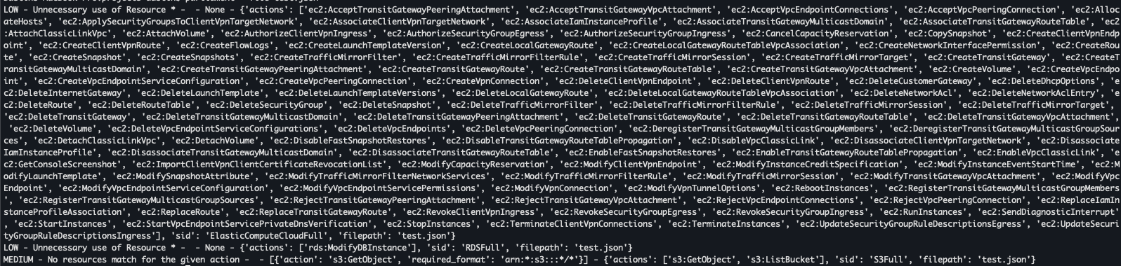 Raw Parliament Output